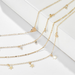 Bulk Jewelry Wholesale gold alloy Pentagram multilayer Necklace JDC-NE-C075 Wholesale factory from China YIWU China