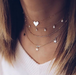 Bulk Jewelry Wholesale gold alloy Pentagram multilayer Necklace JDC-NE-C075 Wholesale factory from China YIWU China