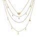 Bulk Jewelry Wholesale gold alloy Pentagram multilayer Necklace JDC-NE-C075 Wholesale factory from China YIWU China