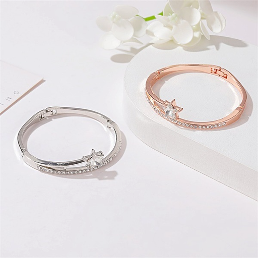 Bulk Jewelry Wholesale gold alloy Pentagram Zircon Bracelet JDC-BT-D504 Wholesale factory from China YIWU China