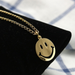 Bulk Jewelry Wholesale gold alloy round smile necklace JDC-NE-D585 Wholesale factory from China YIWU China