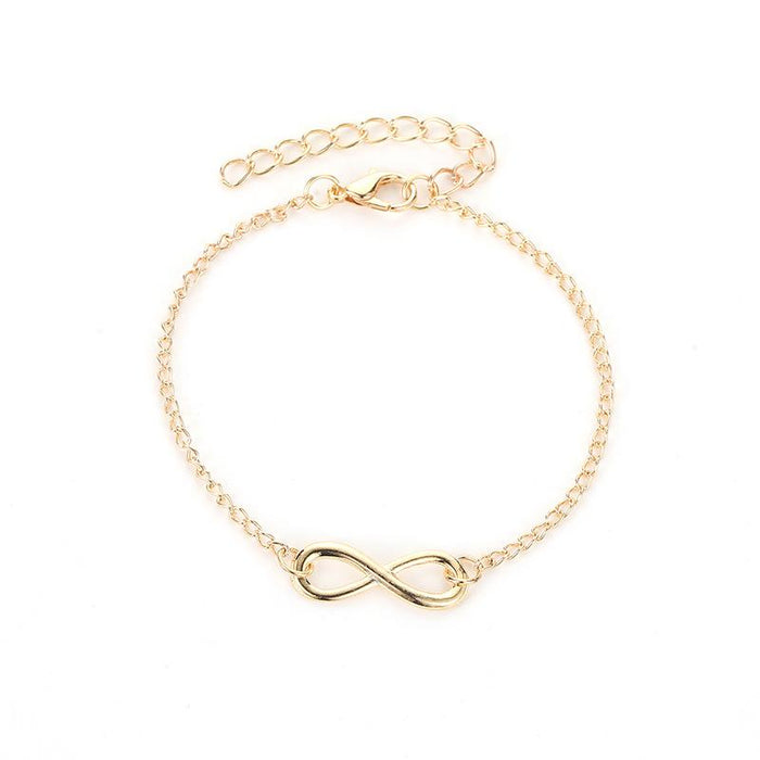 Bulk Jewelry Wholesale gold alloy simple 8 word Bracelet JDC-BT-D512 Wholesale factory from China YIWU China