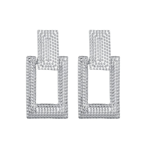 Bulk Jewelry Wholesale gold alloy square bump alloy Earrings JDC-ES-bq021 Wholesale factory from China YIWU China