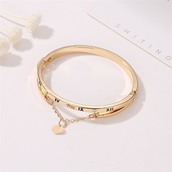 Bulk Jewelry Wholesale gold alloy tassel heart bracelet JDC-BT-D463 Wholesale factory from China YIWU China