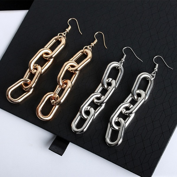 Bulk Jewelry Wholesale gold alloy thick chain earrings long earrings jewelry JDC-ES-D402 Wholesale factory from China YIWU China