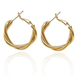 Bulk Jewelry Wholesale gold alloy twist Earrings JDC-ES-sf009 Wholesale factory from China YIWU China