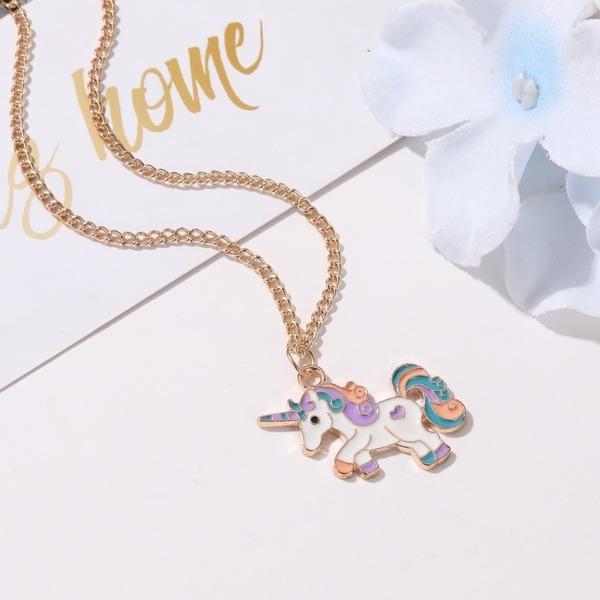 Bulk Jewelry Wholesale gold alloy Unicorn necklace for women JDC-NE-D596 Wholesale factory from China YIWU China
