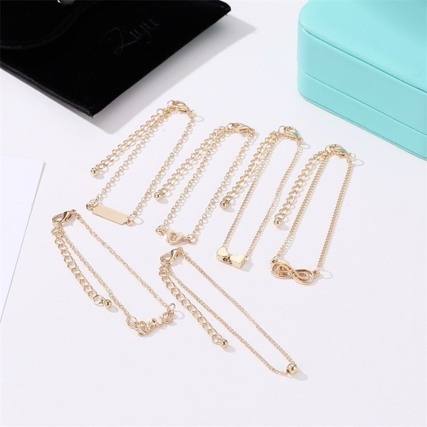 Bulk Jewelry Wholesale gold alloy women's letter set bracelet JDC-BT-D542 Wholesale factory from China YIWU China