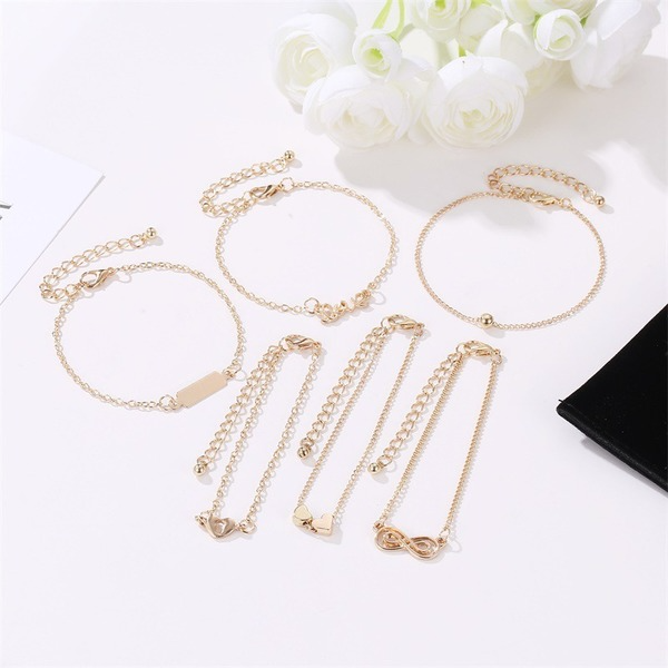 Bulk Jewelry Wholesale gold alloy women's letter set bracelet JDC-BT-D542 Wholesale factory from China YIWU China