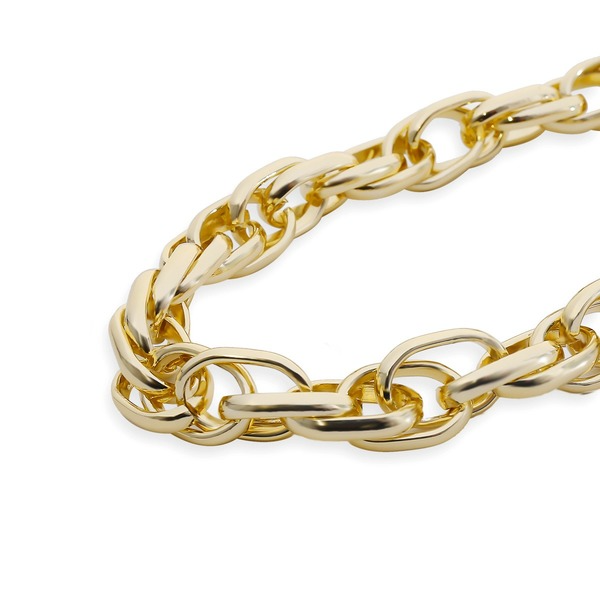 Bulk Jewelry Wholesale gold aluminum twist chain necklace for women JDC-NE-KunJ060 Wholesale factory from China YIWU China