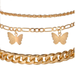 Bulk Jewelry Wholesale gold butterfly chain multi-layer alloy Anklet JDC-AS-F402 Wholesale factory from China YIWU China