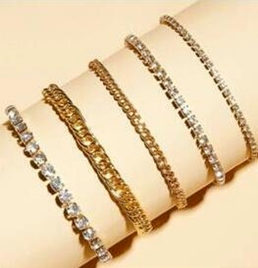 Bulk Jewelry Wholesale gold claw chain full of diamond alloy Anklet JDC-AS-F412 Wholesale factory from China YIWU China