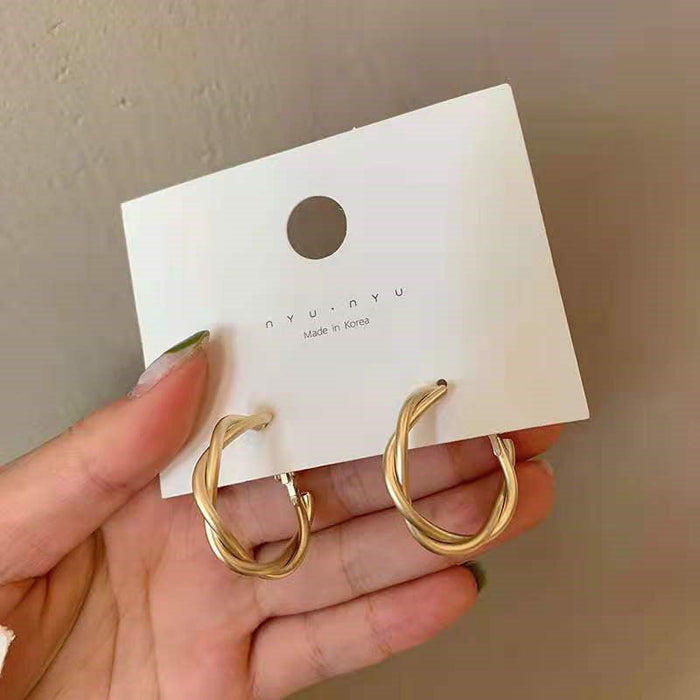 Wholesale Gold Color Alloy Earrings JDC-ES-WN016 Earrings 薇妮 Wholesale Jewelry JoyasDeChina Joyas De China