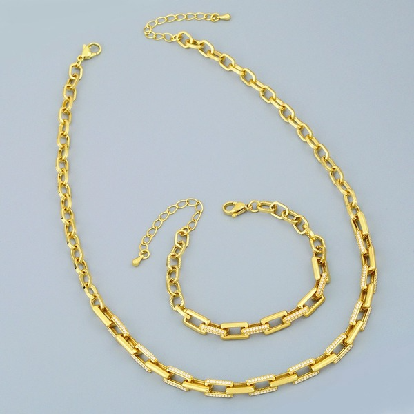 Bulk Jewelry Wholesale gold copper chain Necklaces JDC-NE-AS268 Wholesale factory from China YIWU China