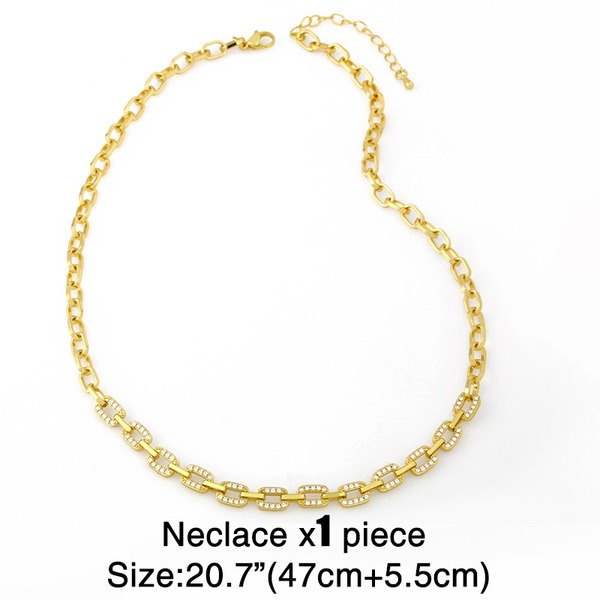 Bulk Jewelry Wholesale gold copper chain Necklaces JDC-NE-AS268 Wholesale factory from China YIWU China