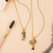 Bulk Jewelry Wholesale gold copper colored zircon lobster sea horse Necklaces JDC-NE-AS269 Wholesale factory from China YIWU China