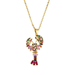 Bulk Jewelry Wholesale gold copper colored zircon lobster sea horse Necklaces JDC-NE-AS269 Wholesale factory from China YIWU China