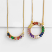 Bulk Jewelry Wholesale gold copper colored zircon round Necklaces JDC-NE-AS222 Wholesale factory from China YIWU China