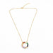 Bulk Jewelry Wholesale gold copper colored zircon round Necklaces JDC-NE-AS222 Wholesale factory from China YIWU China