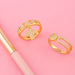 Bulk Jewelry Wholesale gold copper cross opening Rings JDC-RS-AS114 Wholesale factory from China YIWU China