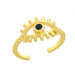 Bulk Jewelry Wholesale gold copper demon eye rings JDC-RS-AS006 Wholesale factory from China YIWU China