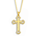 Bulk Jewelry Wholesale gold copper diamond-encrusted cross Necklaces JDC-NE-AS272 Wholesale factory from China YIWU China