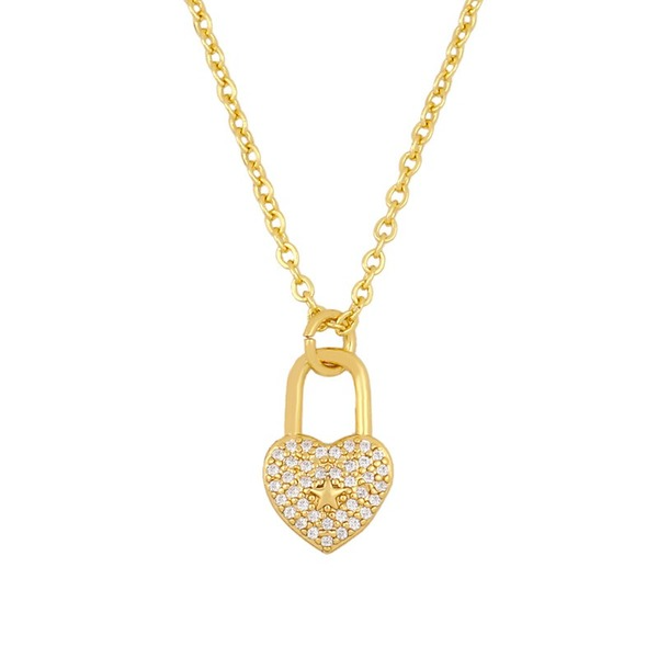 Bulk Jewelry Wholesale gold copper Diamond Head Necklaces JDC-NE-AS261 Wholesale factory from China YIWU China