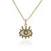 Bulk Jewelry Wholesale gold copper evil eyes Necklaces JDC-NE-ag020 Wholesale factory from China YIWU China