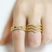 Bulk Jewelry Wholesale gold copper geometric opening Rings JDC-RS-AS125 Wholesale factory from China YIWU China