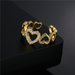 Bulk Jewelry Wholesale gold copper hollow love ring JDC-RS-ag016 Wholesale factory from China YIWU China