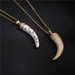 Bulk Jewelry Wholesale gold copper horn Necklaces JDC-NE-ag008 Wholesale factory from China YIWU China