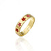 Bulk Jewelry Wholesale gold copper love Pentagram oil drop Rings JDC-RS-ag106 Wholesale factory from China YIWU China