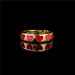 Bulk Jewelry Wholesale gold copper love Pentagram oil drop Rings JDC-RS-ag106 Wholesale factory from China YIWU China