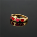 Bulk Jewelry Wholesale gold copper love Pentagram oil drop Rings JDC-RS-ag106 Wholesale factory from China YIWU China