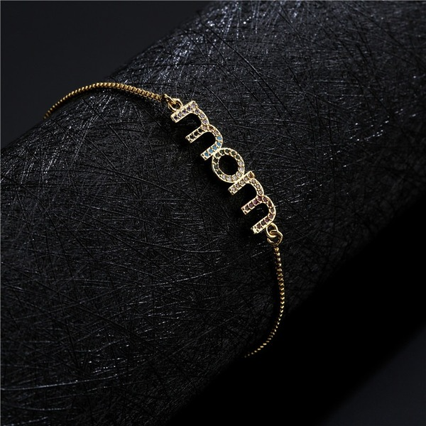 Bulk Jewelry Wholesale gold copper MOM ornament Bracelet JDC-BT-ag001 Wholesale factory from China YIWU China