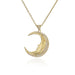 Bulk Jewelry Wholesale gold copper moon Necklaces JDC-NE-ag005 Wholesale factory from China YIWU China