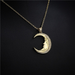 Bulk Jewelry Wholesale gold copper moon Necklaces JDC-NE-ag005 Wholesale factory from China YIWU China