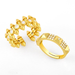 Bulk Jewelry Wholesale gold copper nail Rings JDC-RS-AS079 Wholesale factory from China YIWU China