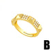 Bulk Jewelry Wholesale gold copper nail Rings JDC-RS-AS079 Wholesale factory from China YIWU China