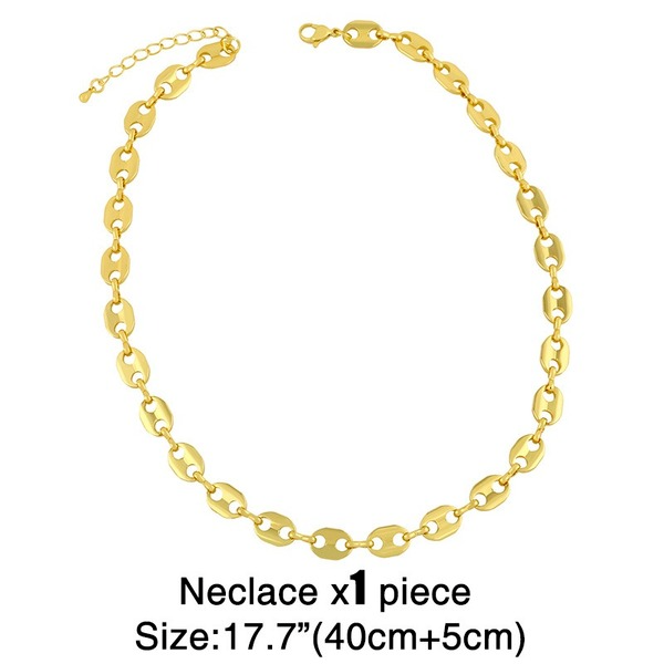 Bulk Jewelry Wholesale gold copper Necklaces JDC-NE-AS202 Wholesale factory from China YIWU China