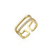 Bulk Jewelry Wholesale gold copper open geometric Rings JDC-RS-ag025 Wholesale factory from China YIWU China