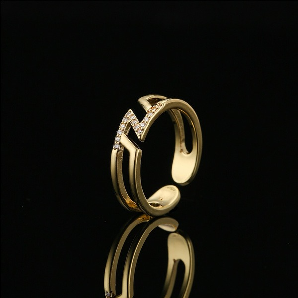 Bulk Jewelry Wholesale gold copper split Rings JDC-RS-ag109 Wholesale factory from China YIWU China