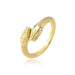 Bulk Jewelry Wholesale gold copper wave point snake opening Rings JDC-RS-ag101 Wholesale factory from China YIWU China