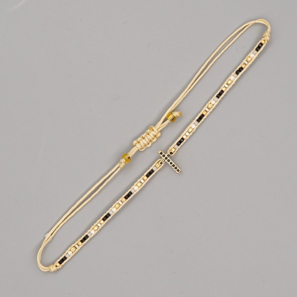 Bulk Jewelry Wholesale gold diamond cross zircon bracelet bracelet JDC-gbh287 Wholesale factory from China YIWU China