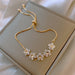 Wholesale gold flower alloy bracelet JDC-BT-BaoY004 Bracelet 宝钰 Wholesale Jewelry JoyasDeChina Joyas De China