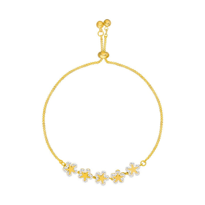 Wholesale gold flower alloy bracelet JDC-BT-BaoY004 Bracelet 宝钰 Wholesale Jewelry JoyasDeChina Joyas De China