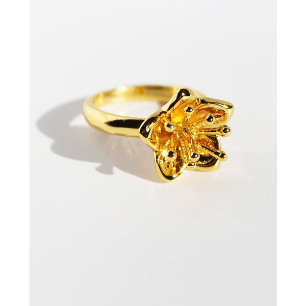 Wholesale Gold Flower Vintage Vintage Rose Rotatable Ring JDC-RS-BaoLi066 Rings 宝莉 Wholesale Jewelry JoyasDeChina Joyas De China
