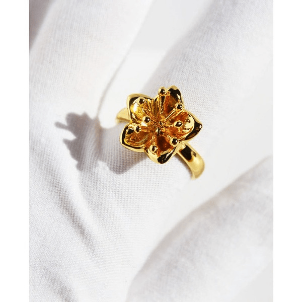 Wholesale Gold Flower Vintage Vintage Rose Rotatable Ring JDC-RS-BaoLi066 Rings 宝莉 Wholesale Jewelry JoyasDeChina Joyas De China