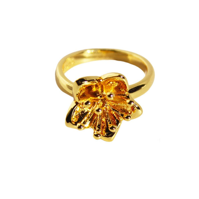 Wholesale Gold Flower Vintage Vintage Rose Rotatable Ring JDC-RS-BaoLi066 Rings 宝莉 Golden No. 9 Wholesale Jewelry JoyasDeChina Joyas De China