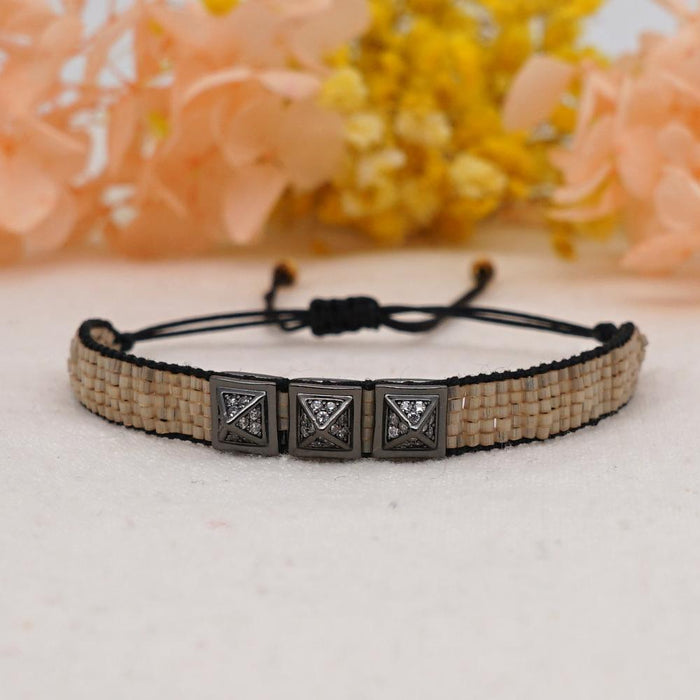 Bulk Jewelry Wholesale gold hip-hop fashion punk rivet diamond bracelet JDC-gbh297 Wholesale factory from China YIWU China